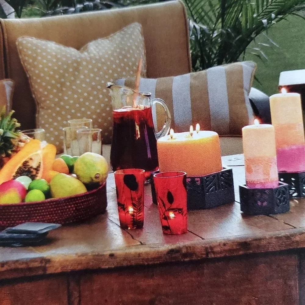 🩵PartyLite Tropical Tealight Candle Holder Set of 2 - Picture 10 of 10